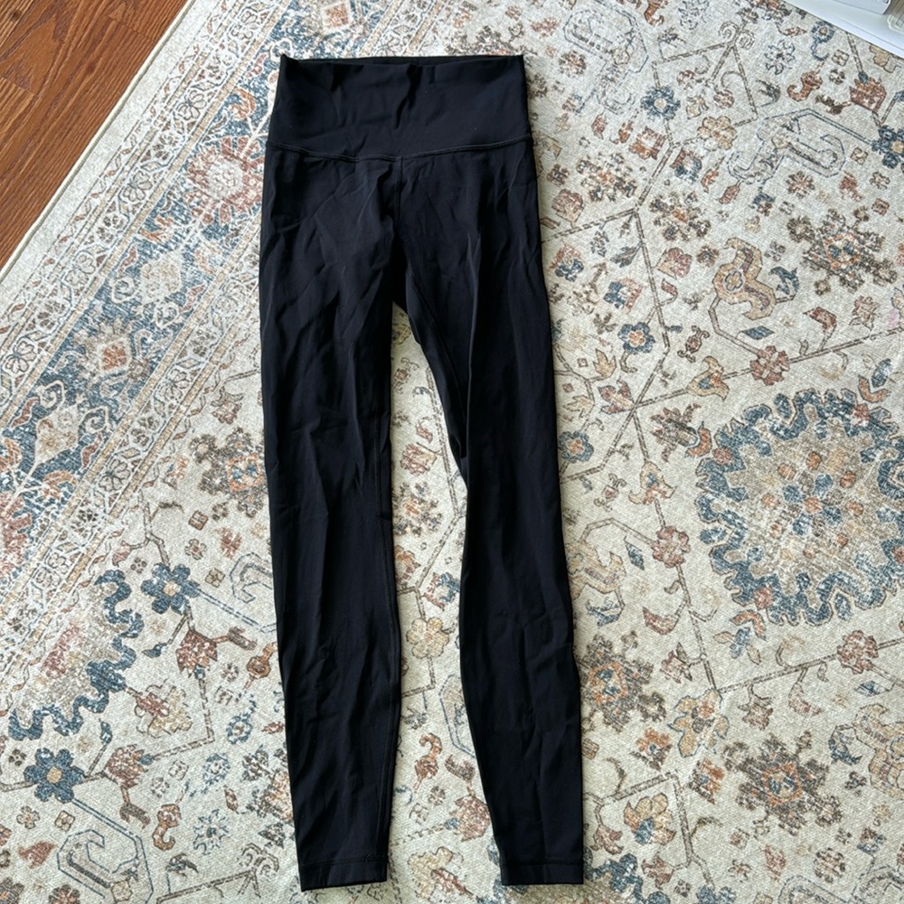 lululemon wunder under leggings - black size 4